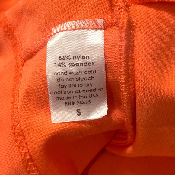 Susana Monaco Orange One Shoulder Flounce Tank Top - Picture 5 of 10